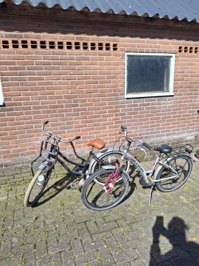GRATIS Twee gebruikte fietsen, Velgrem, Versnellingen, Ophalen, Overige merken