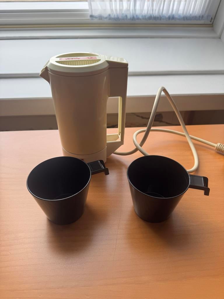 Vintage Traveller Mini Waterkoker met 2 Kopjes, Ophalen, Gebruikt