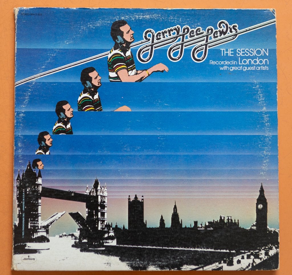 Jerry Lee Lewis - The session recorded in London (1973) 2 LP, Gebruikt, Ophalen of Verzenden, Classic Rock, 12 inch