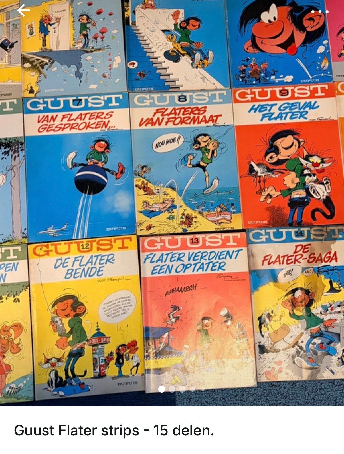 Guust Flater strips - 15 delen - Franquin, Boeken, Meerdere stripboeken, Ophalen of Verzenden, Gelezen