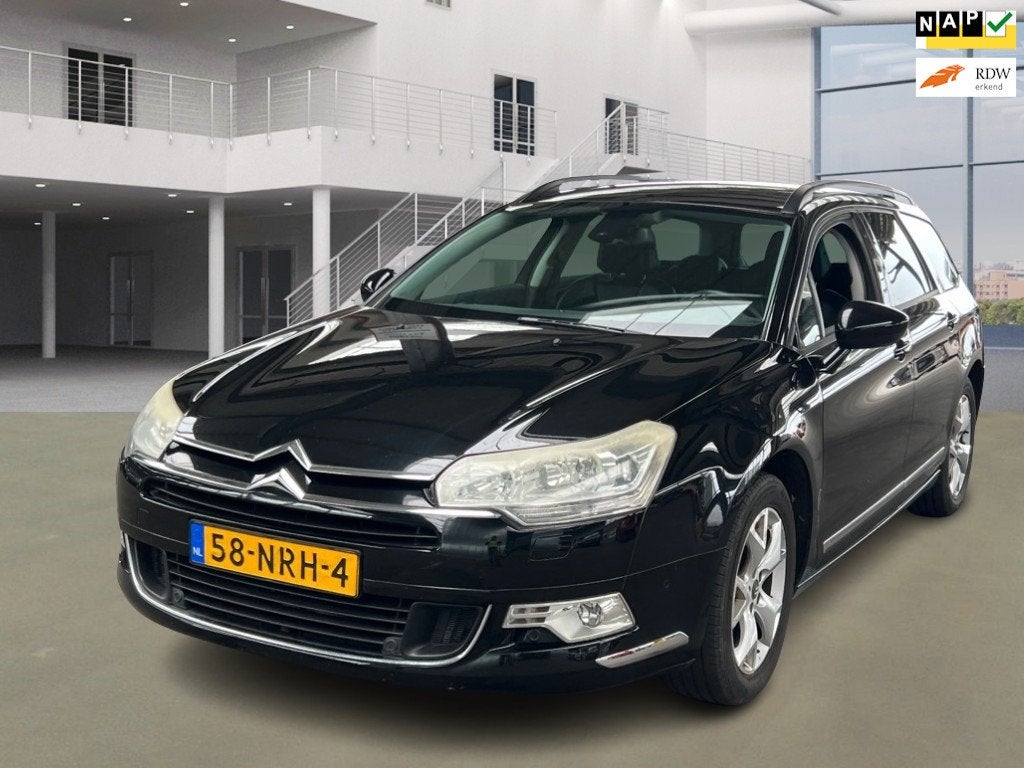 Citroen C5 Tourer 1.6 THP Business, Auto's, Citroën, Euro 5, Gebruikt, Leder en Stof, Zwart