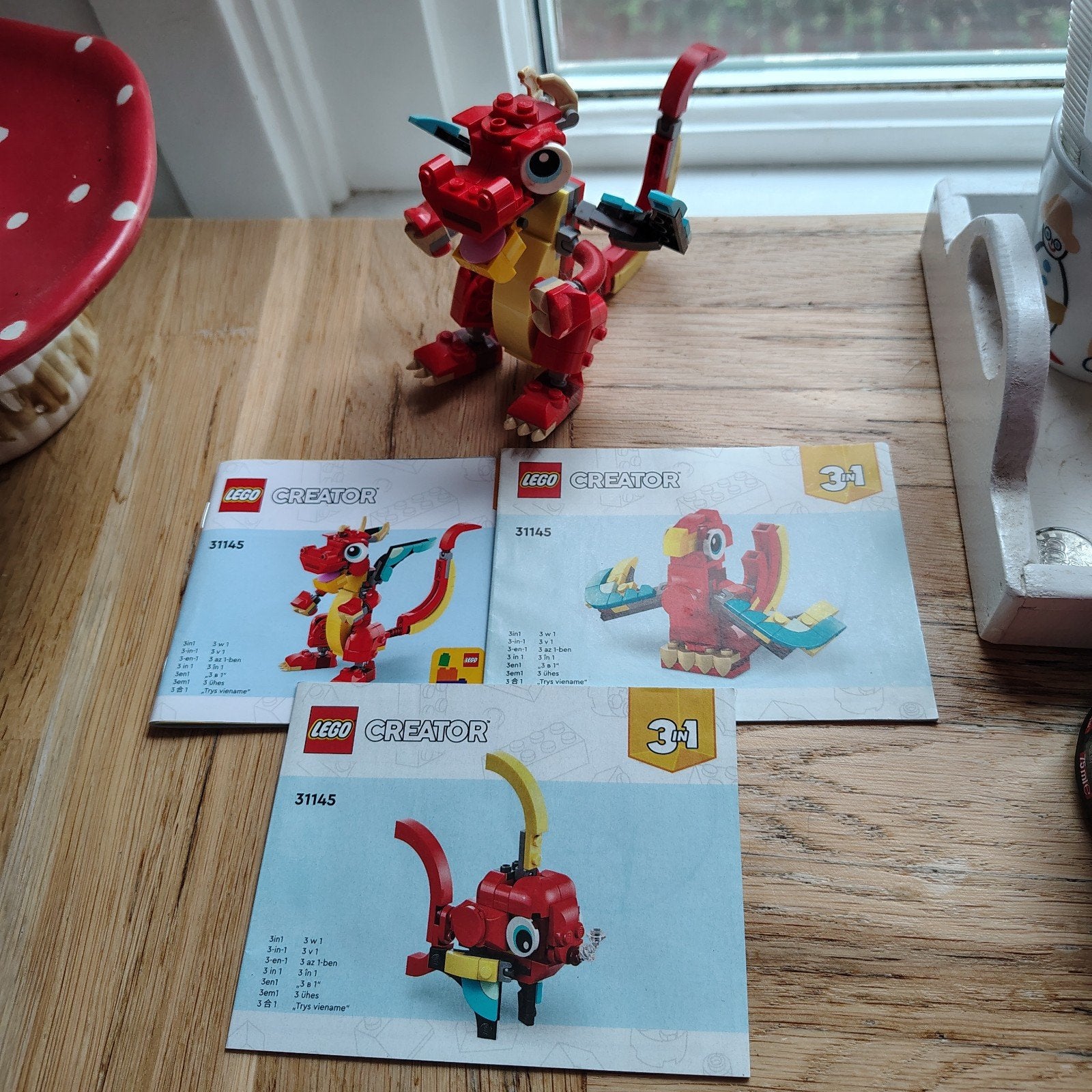 Lego creator 31145 rode draak, Ophalen of Verzenden, Zo goed als nieuw