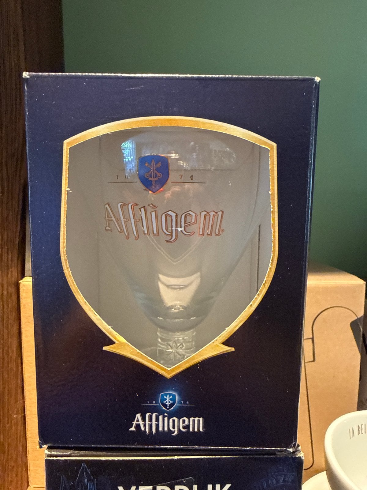 Affligem bierglas in originele verpakking, Nieuw, Ophalen of Verzenden, Overige merken, Glas