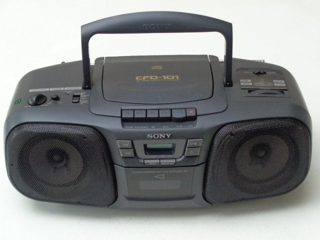 Stereo Radio CD Cassette Boombox SONY Model CFD-101, Verzenden, Gebruikt, Radio, Met cd-speler