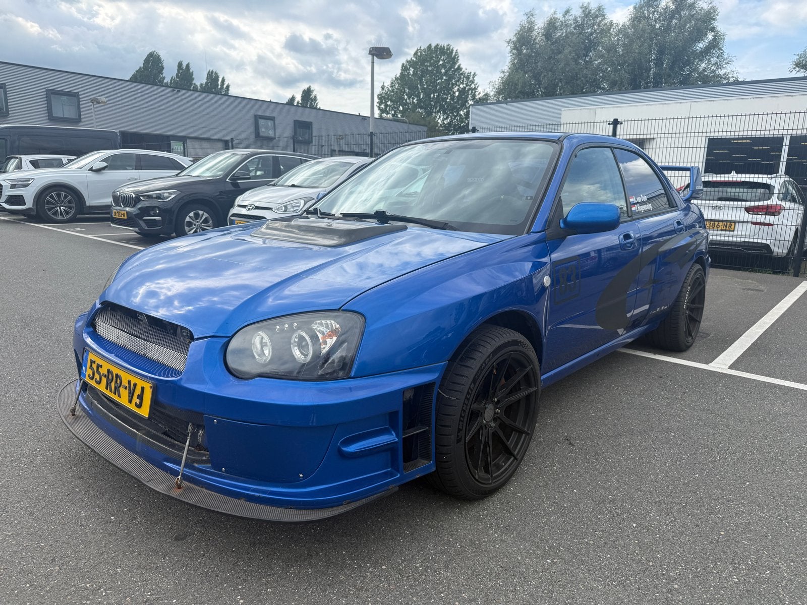 Subaru Impreza 2.5 Turbo WRX AWD 2005 Blauw, Auto's, 1345 kg, Stof, 4 cilinders, 2495 cc