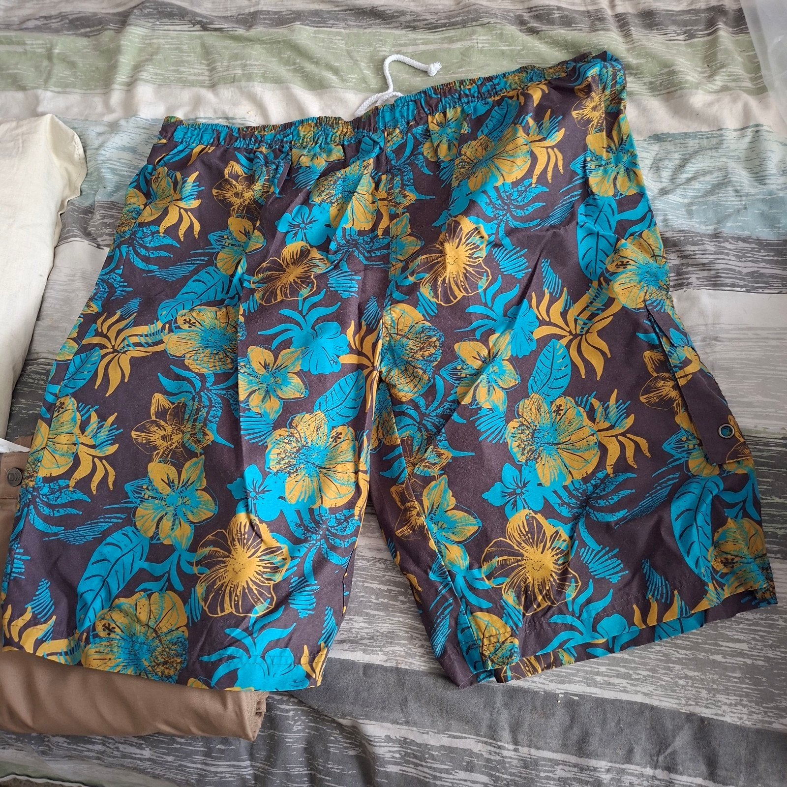 korte surf zwem broek surfshort xxl xxxl zwembroek, Ophalen of Verzenden, Overige maten, Blauw