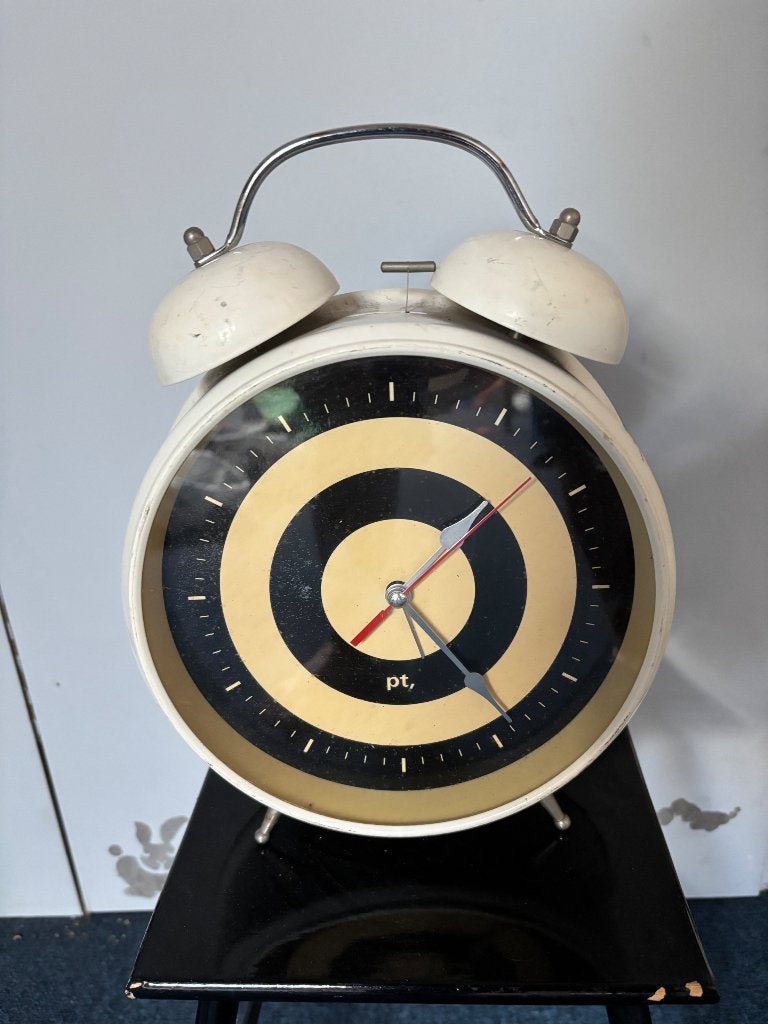 Vintage jumbo / mega wekker, Antiek en Kunst, Curiosa en Brocante, Ophalen of Verzenden