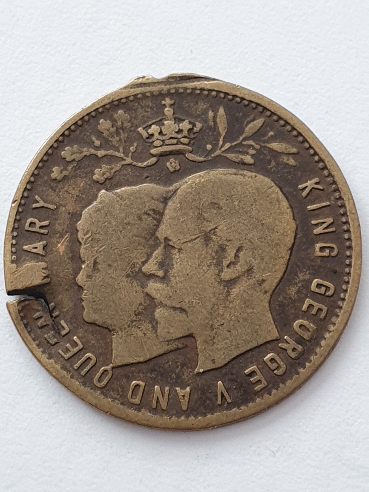 Medaille uit 1924 George V en Mary., Ophalen of Verzenden, Overige materialen, Buitenland