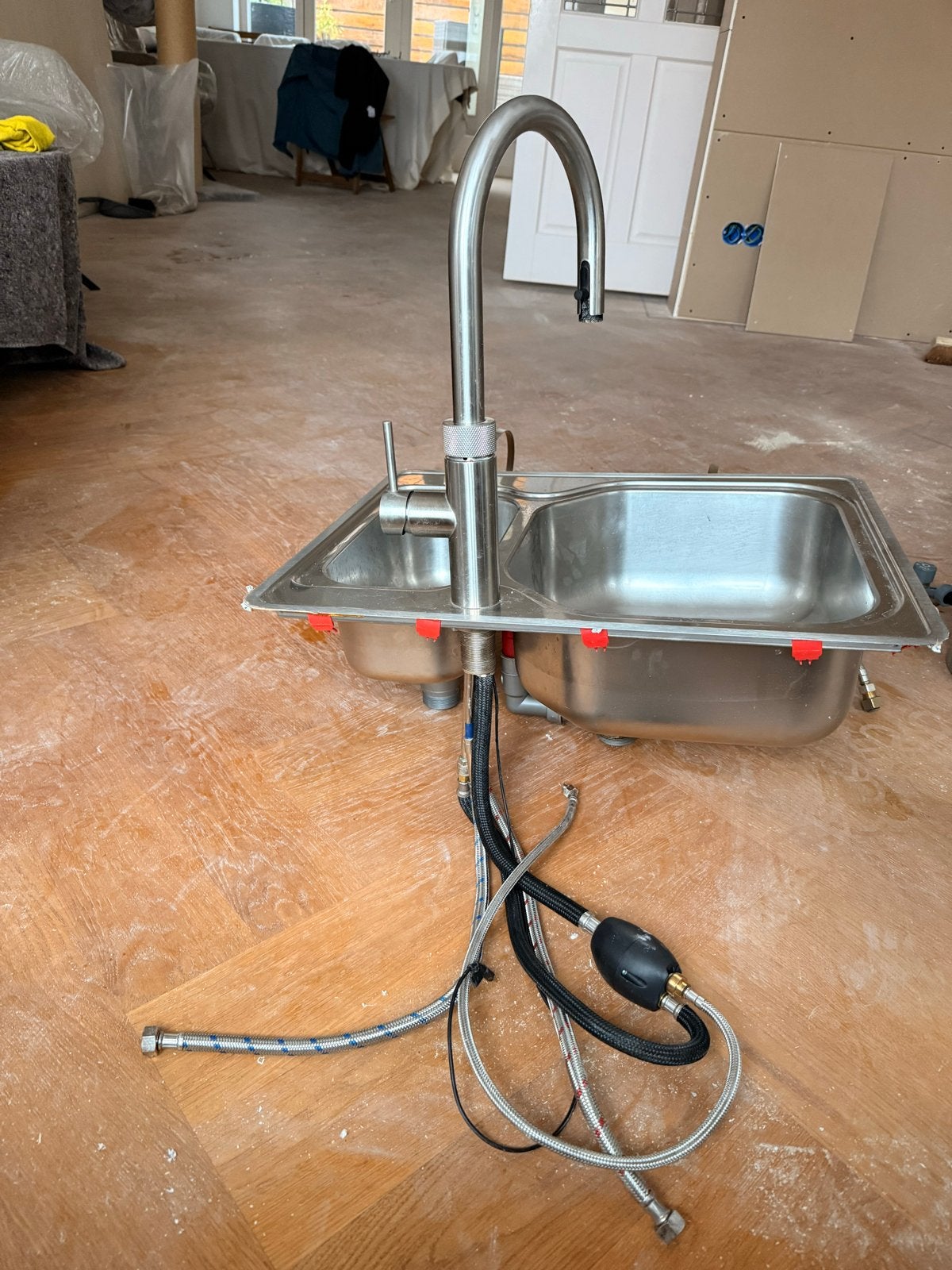 Quooker Combi Flex (7L) met dubbele spoelbak en kraan, Huis en Inrichting, Keuken | Keukenbenodigdheden, Gebruikt, Overige typen