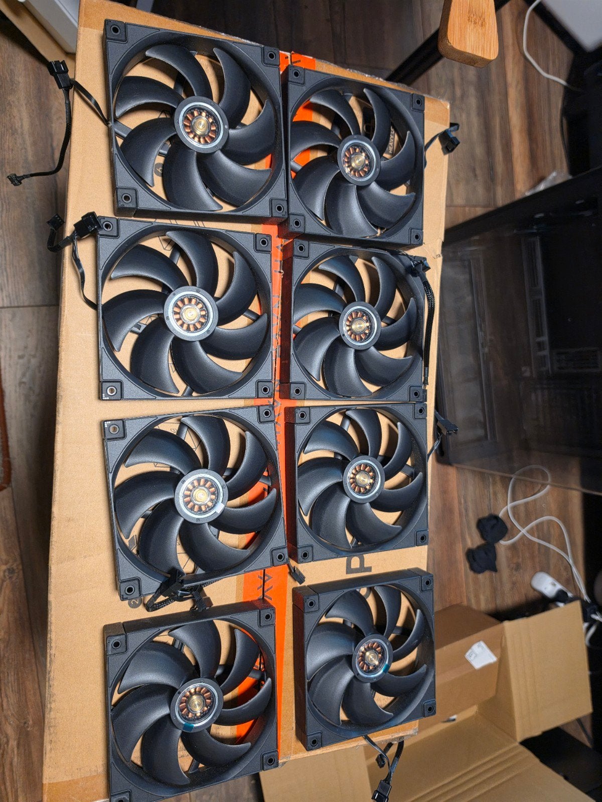 8x Deepcool FT14 fans 140mm 12 pole motor, Computers en Software, Computerkoelers, Ophalen of Verzenden, Zo goed als nieuw, Luchtkoeling