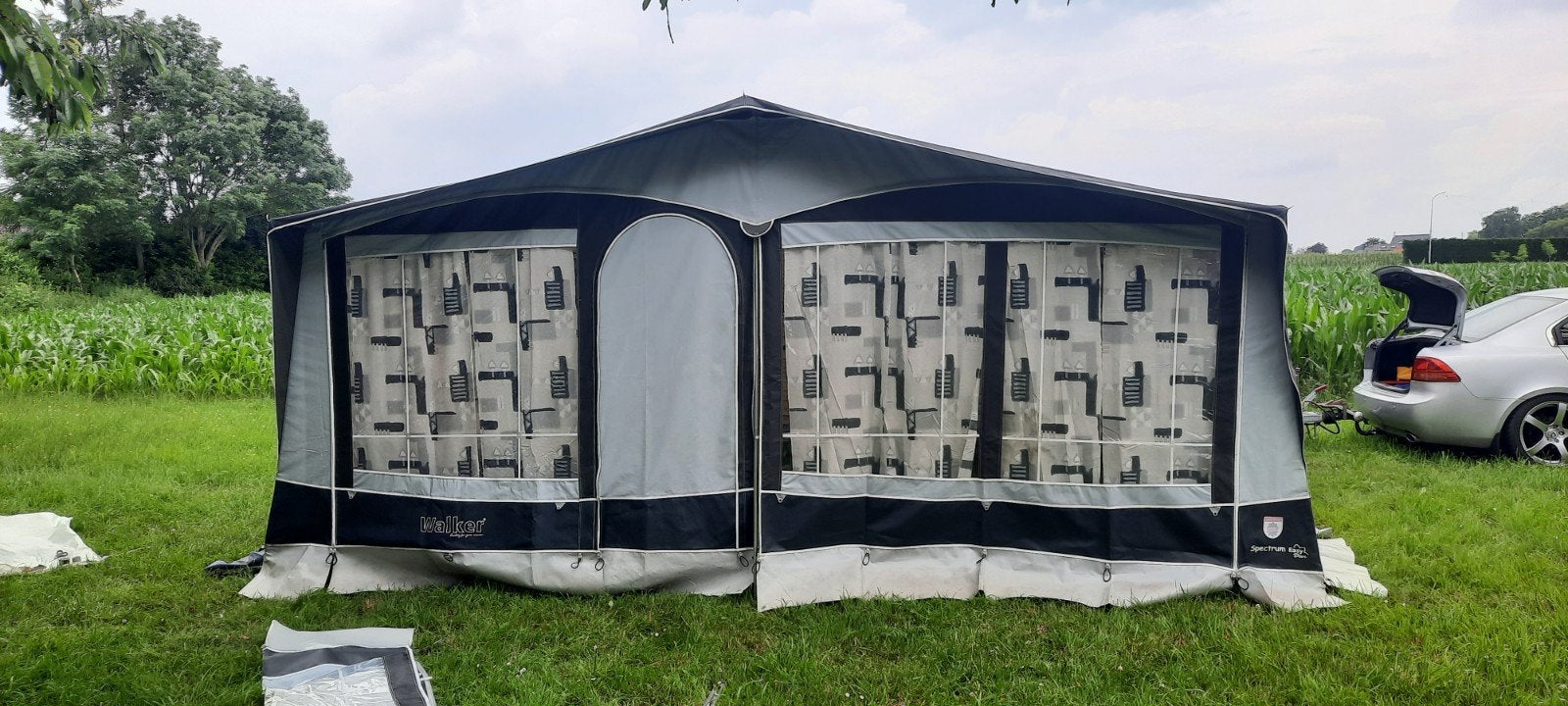 voortent caravan 3,5 diep, Caravans en Kamperen, Ophalen, Gebruikt