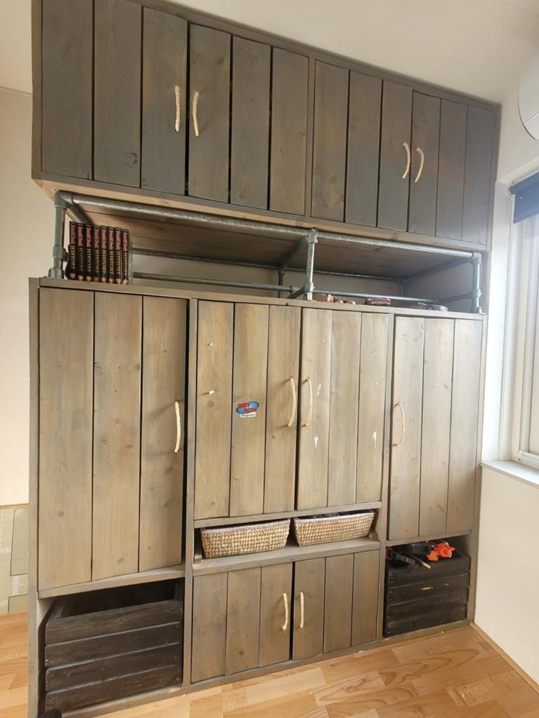 Complete Jongenskamer: Hoogslaper, Bureau & Kledingkast, Ophalen, 85 tot 100 cm, Gebruikt, 180 cm of meer