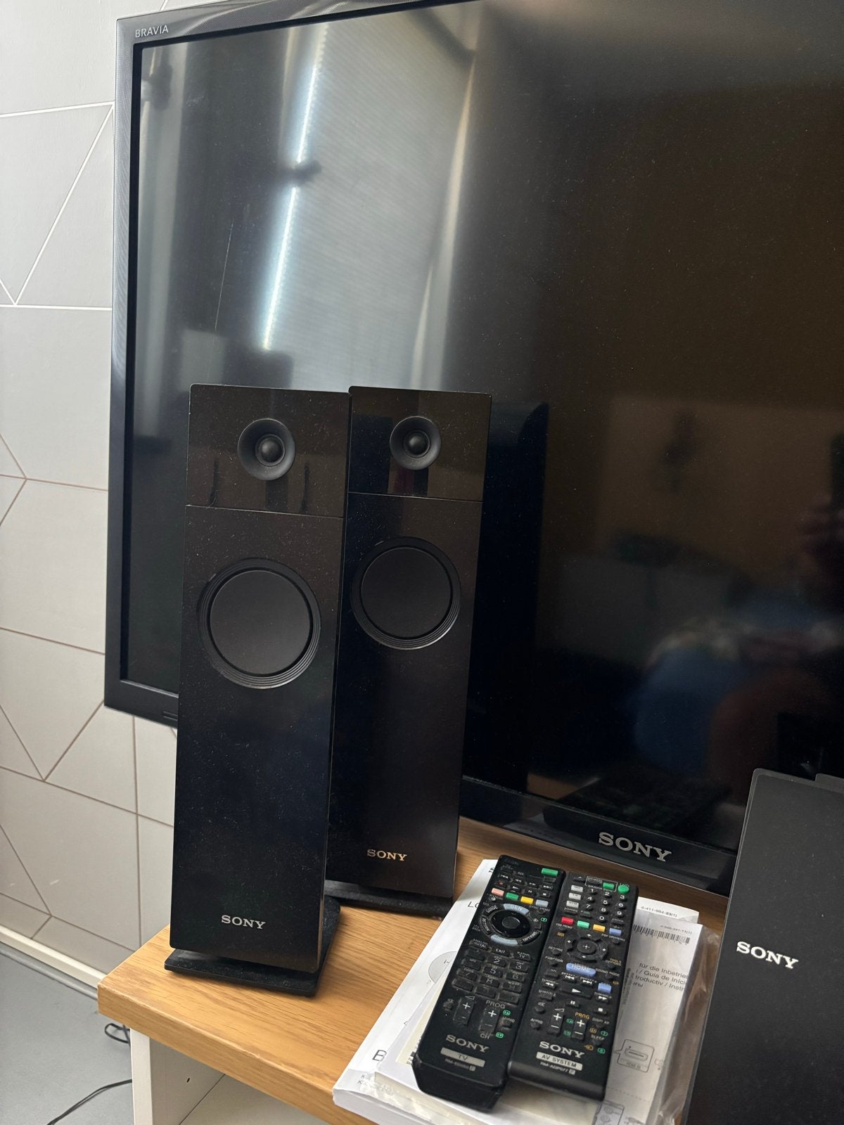 Sony Home Cinema Set met Bravia Sony TV en Blu-ray speler., Audio, Tv en Foto, Home Cinema-sets, Ophalen, Gebruikt, Blu-ray-speler