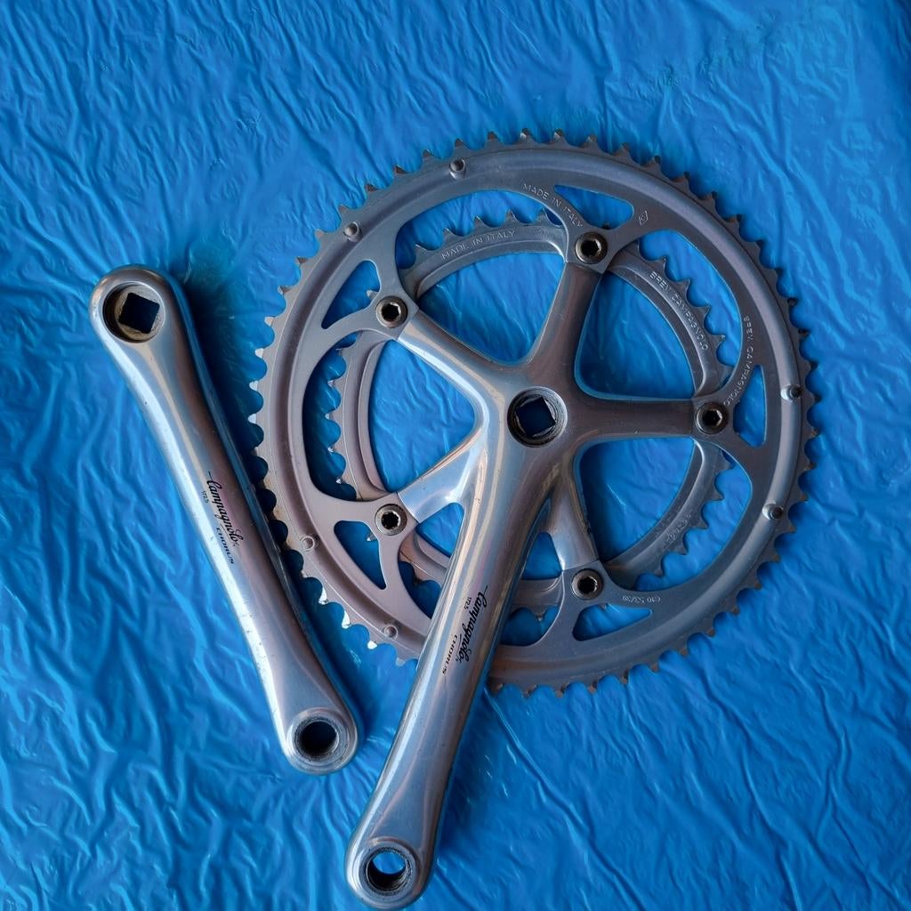 Campagnolo Chorus 9/10 sp crankstel - Old School, Crankstel of Pedalen, Gebruikt, Campagnolo, Ophalen of Verzenden