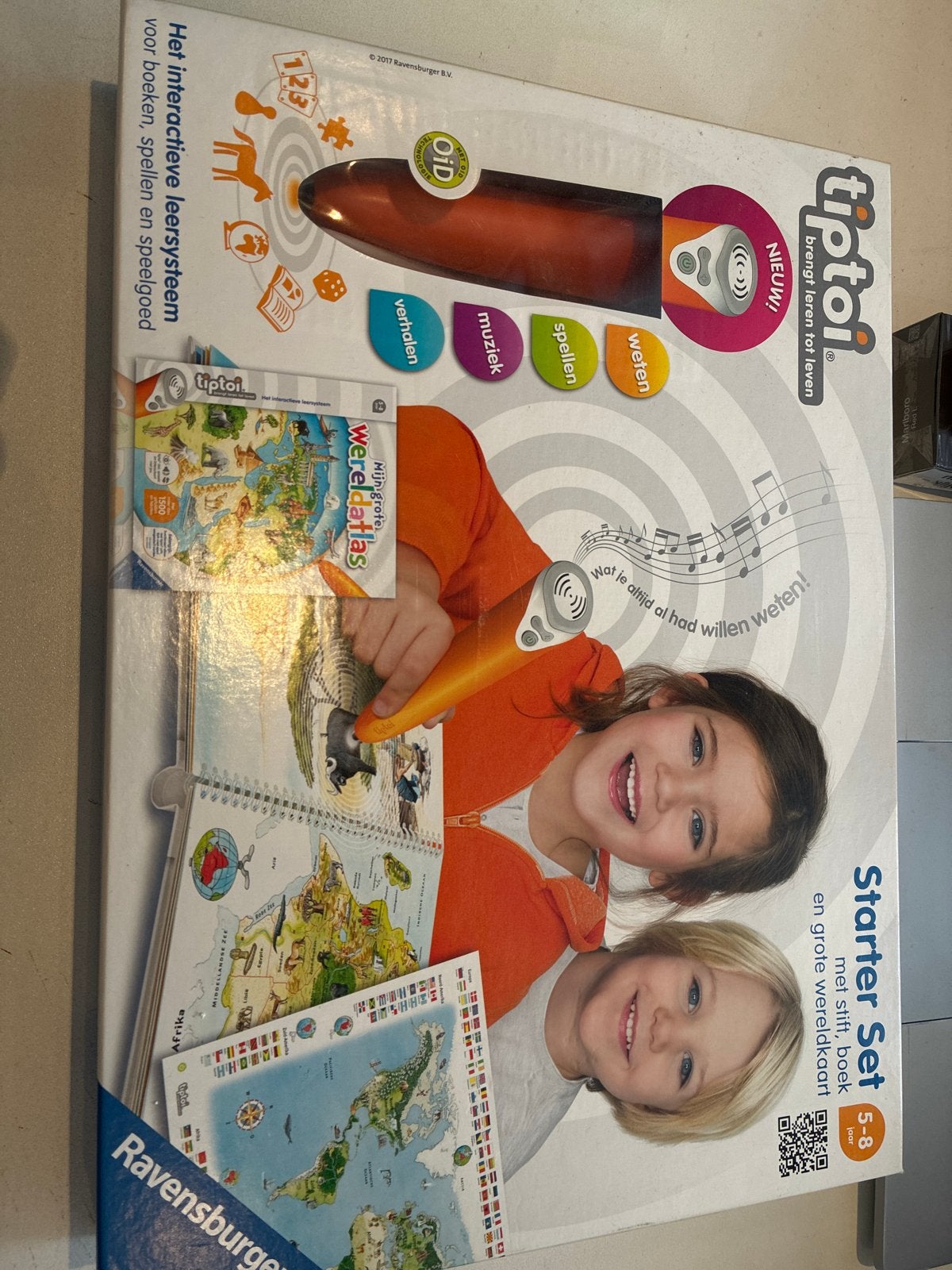 Tiptoi Starter Set met Wereldatlas - Interactief Leersysteem, Ophalen, Nieuw, Taal en Lezen, Met geluid
