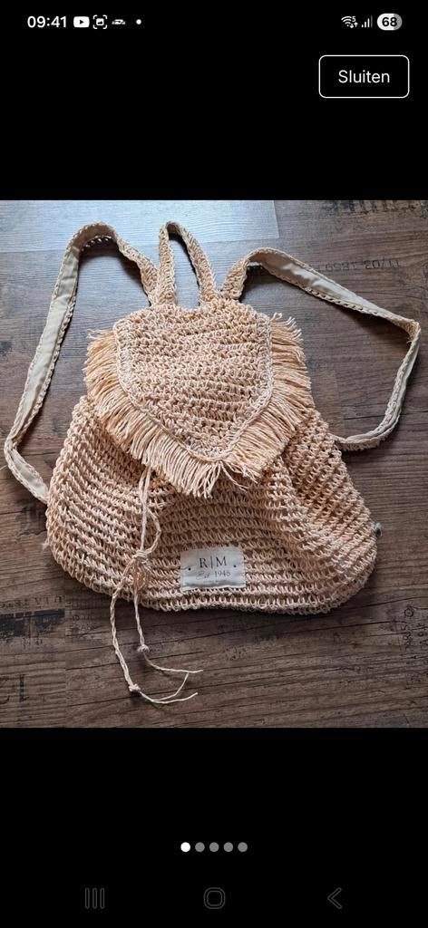 Rivièra Maison rugzakje - decoratief en stijlvol, Overige merken, Minder dan 30 cm, Ophalen of Verzenden, Minder dan 25 cm