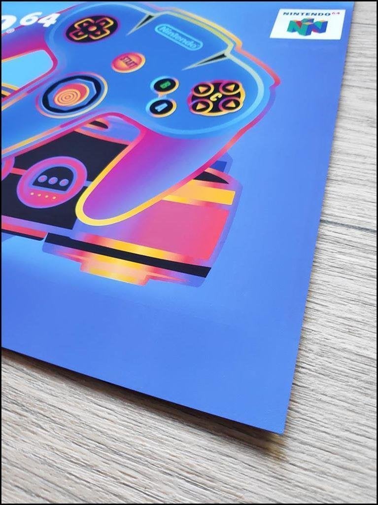 Nintendo 64 N64 Retro Console POSTER, 1 speler, Verzenden, Nieuw, Vanaf 3 jaar