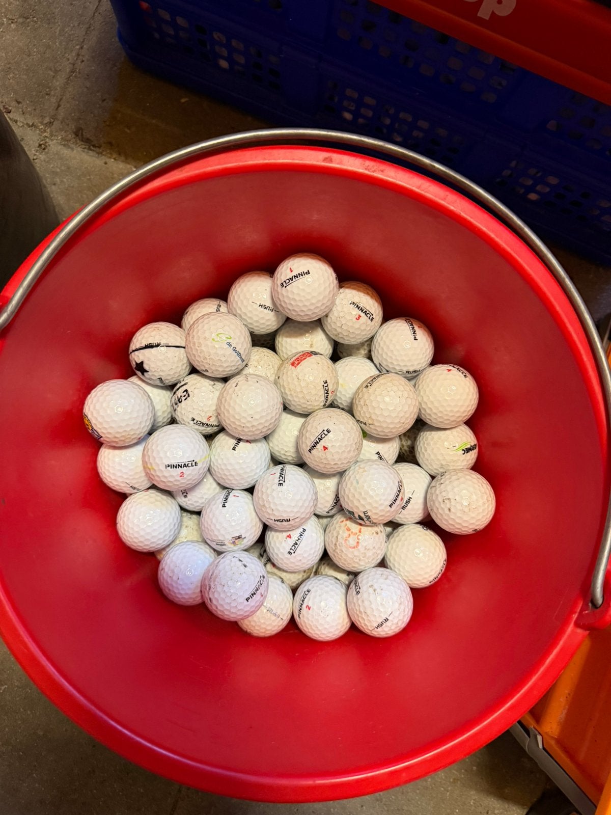 100 Pinnacle Rush golfballen, Overige merken, Gebruikt, Bal(len), 6603EB