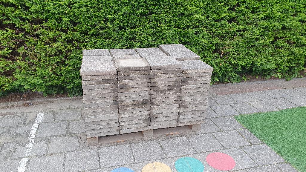 Stoeptegels 30x30cm, Ophalen, Gebruikt, Overige typen, 10 m² of meer