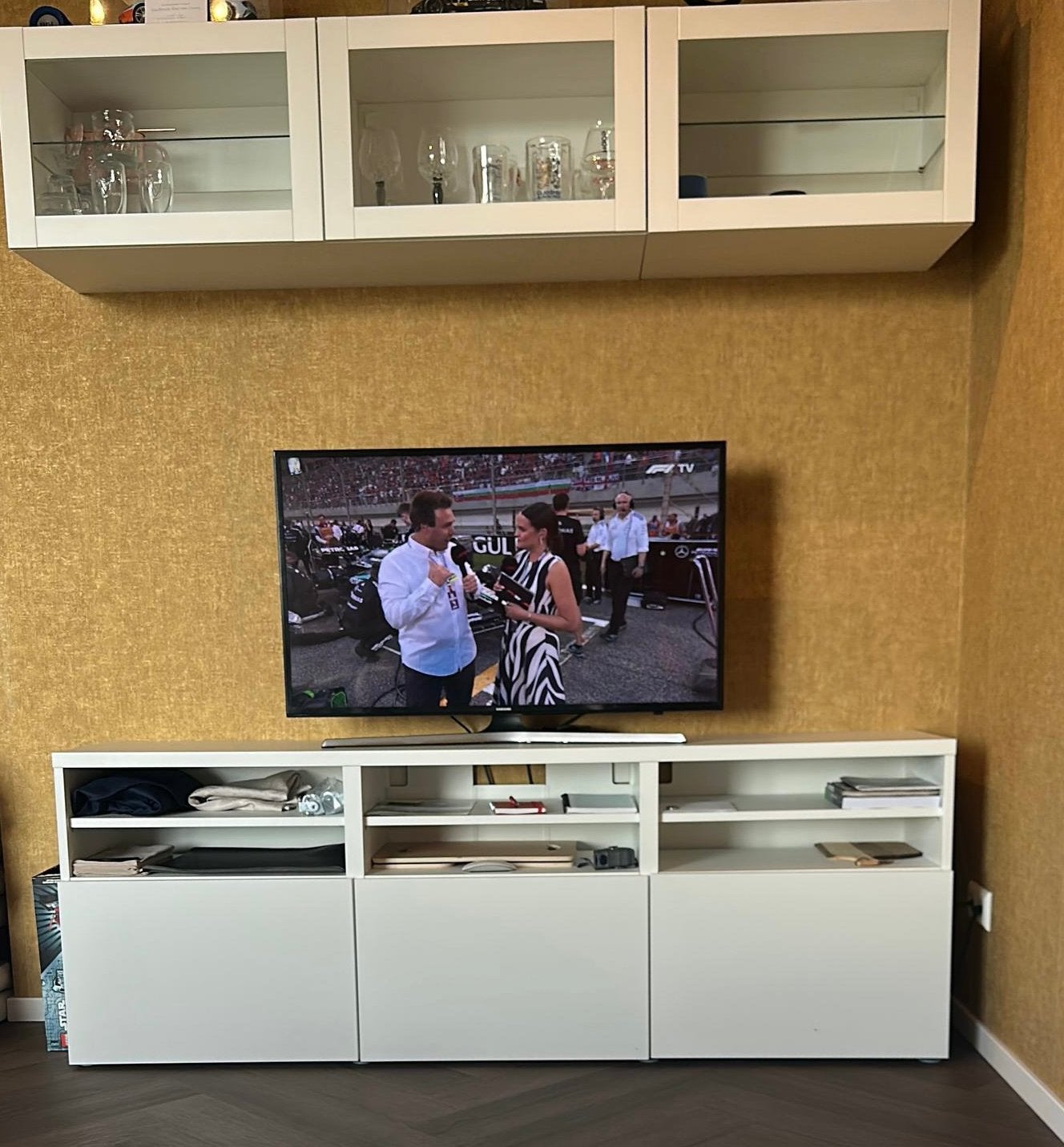 Hangkast/vitrinekast, Huis en Inrichting, Ophalen, Gebruikt