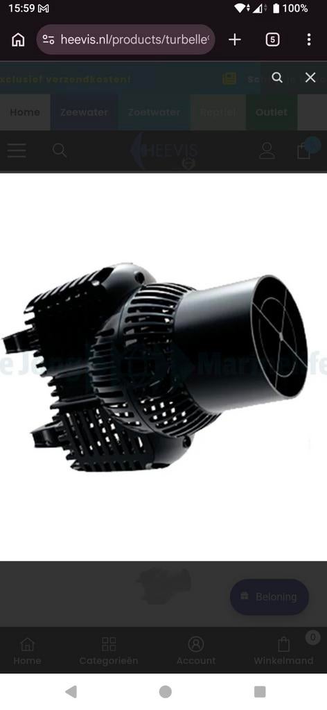 Tunze masterstream 6580 high flow 80m3 80watt 280 watt pomp, Ophalen of Verzenden