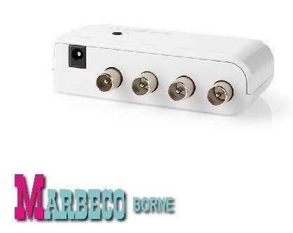 Antenne versterker, Amplifier, CATV, DVB-T, 4 uit, VLS-AMP40, Nedis, Nieuw, Info@marbeco.nl, Ophalen of Verzenden