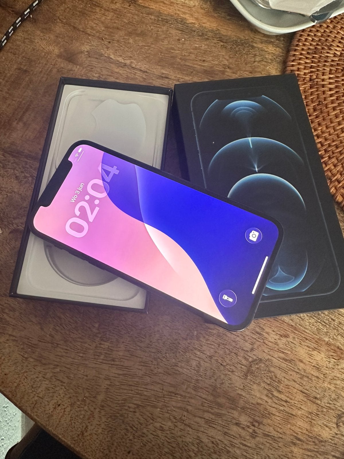 Iphone 12 Pro 128GB zgan in de doos, Ophalen of Verzenden, Zo goed als nieuw, Zwart, 85 %