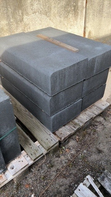 Traptrede 40x20x100cm zwart, Tuin en Terras, Ophalen, 25 cm of meer, Zo goed als nieuw, Beton
