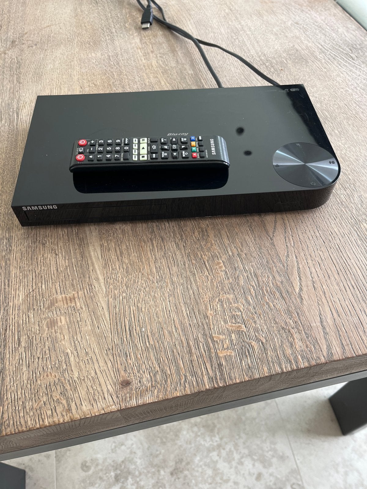 Samsung Blu-ray speler met afstandsbediening, Audio, Tv en Foto, Blu-ray-spelers, Ophalen, Zo goed als nieuw, Samsung, Wi-Fi