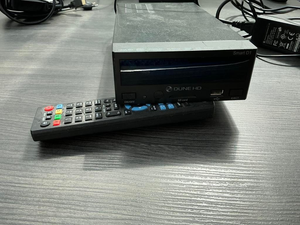 Dune HD Smart D1 Mediaspeler met Afstandsbediening +adapter, Ophalen, Gebruikt, HDMI, Zonder harde schijf