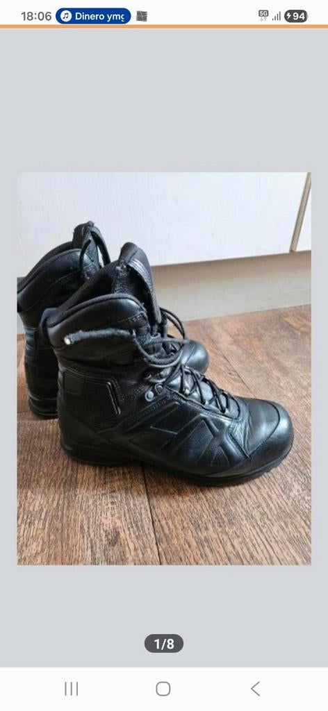 Haix GsG9 Zwarte Tactische Laarzen - Maat 43, Boots, Ophalen of Verzenden, Gedragen, Zwart