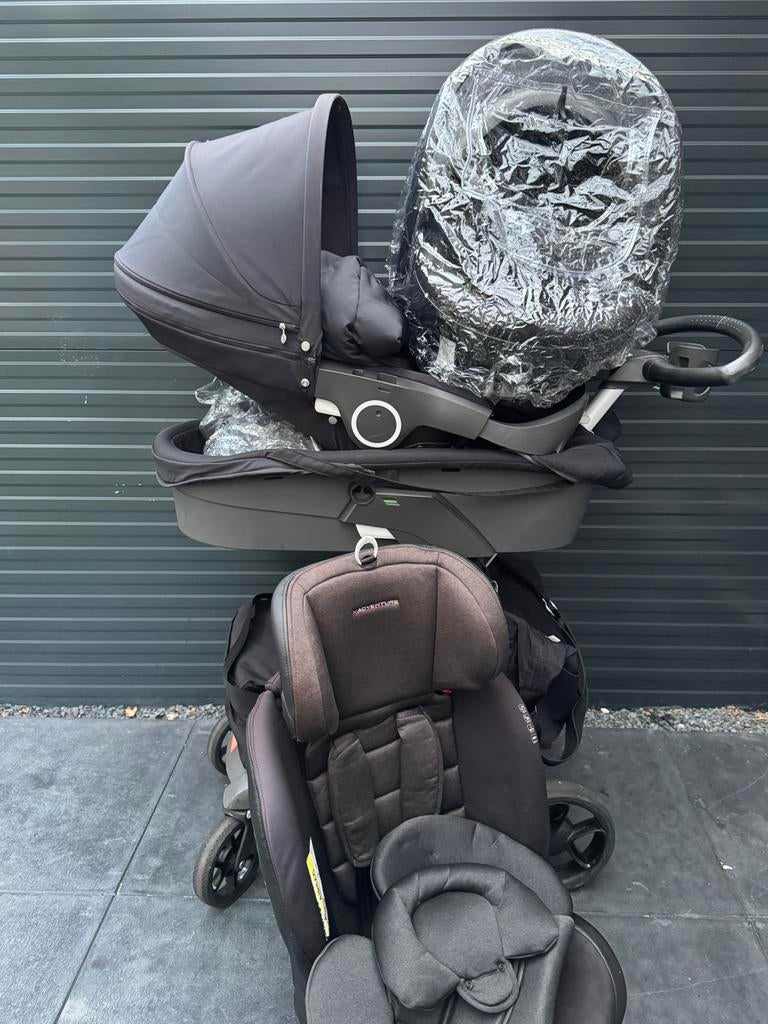 stokke xplory v5 complete set en XAdventure autostoel, Kinderen en Baby's, Kinderwagens en Combinaties, Ophalen of Verzenden