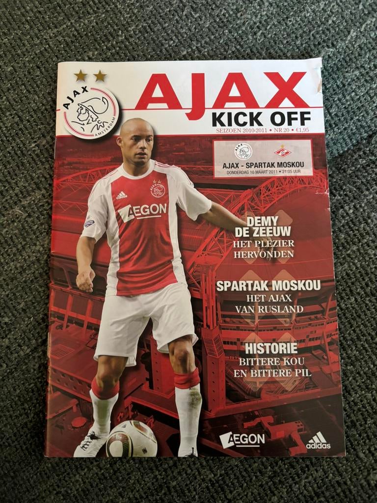 Ajax - Spartak Moskou Programma Magazine 10-03-2011, Verzamelen, Ophalen of Verzenden, Ajax, Boek of Tijdschrift