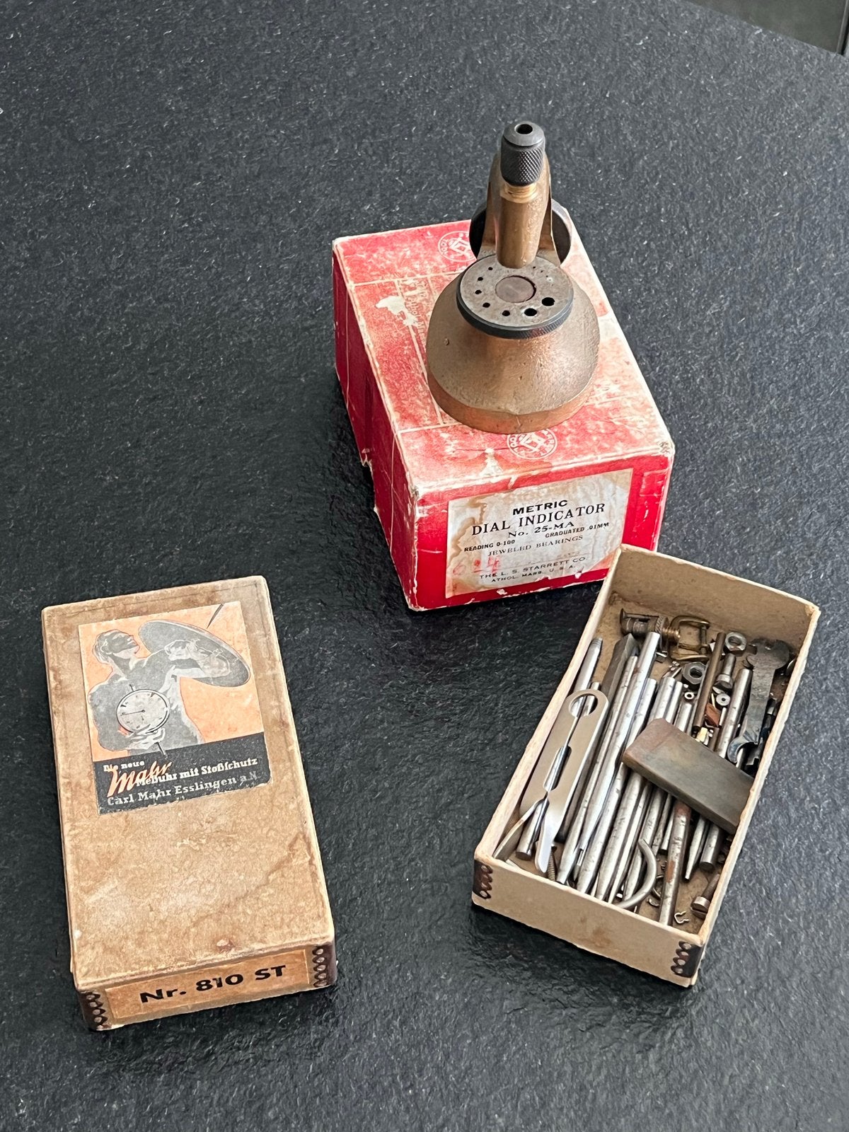 Vintage meetinstrumenten en onderdelen set, Ophalen of Verzenden