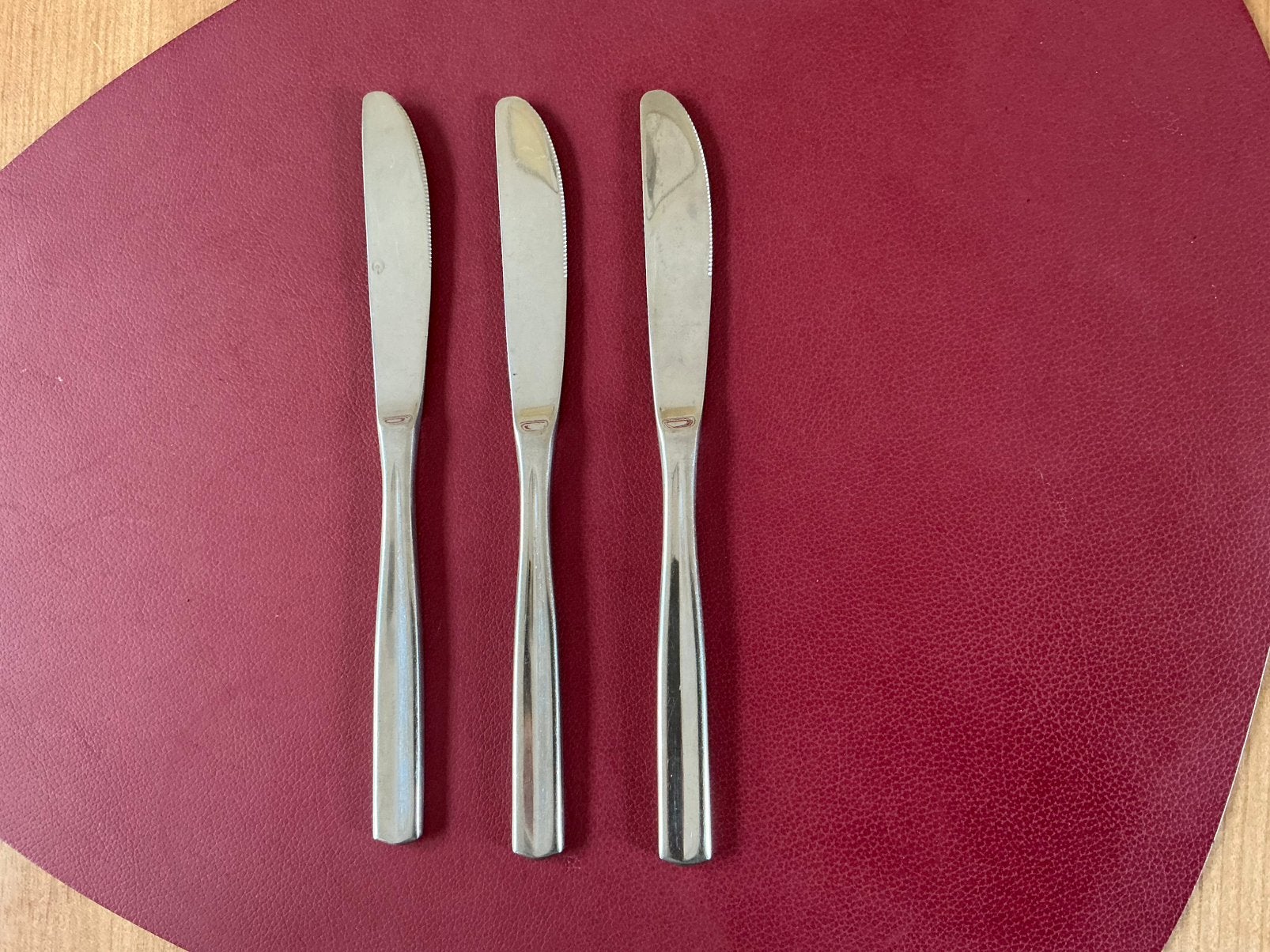 3 kleine messen - Amefa - ontbijtmessen, Ophalen of Verzenden, Rvs of Chroom