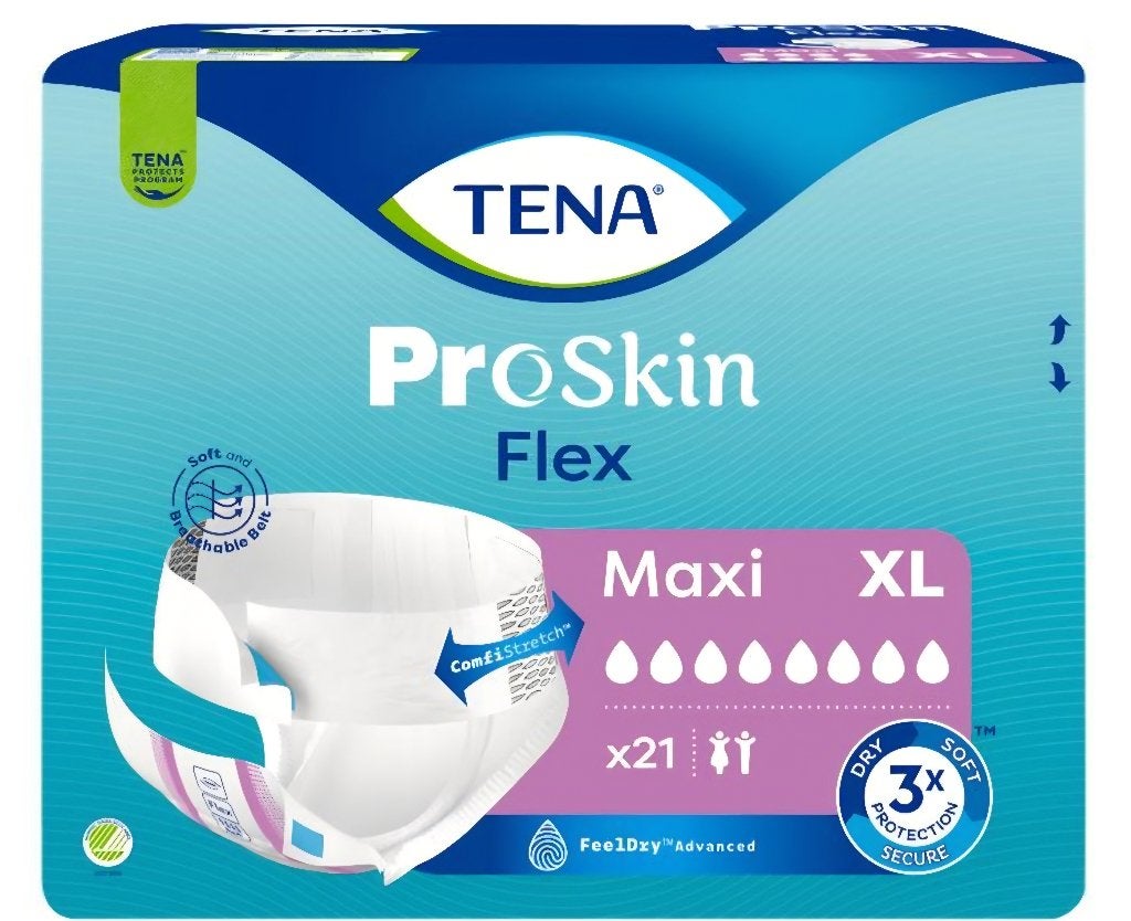 3x Tena Proskin Flex Maxi XL 63stuks, Ophalen, Nieuw