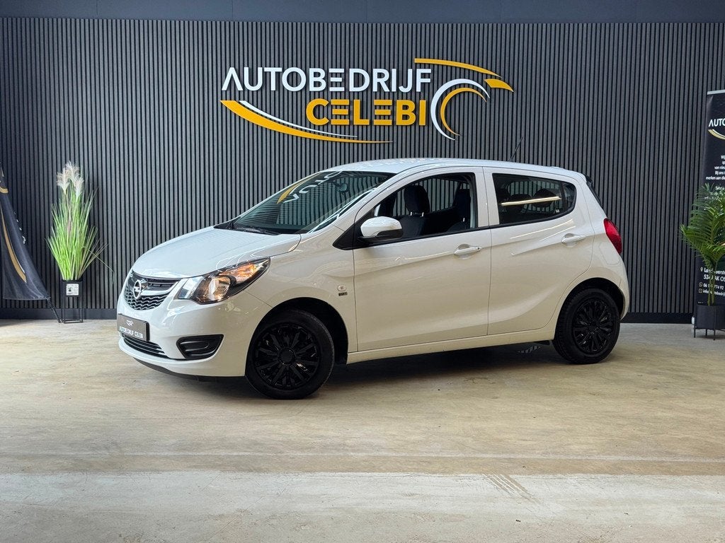 Opel KARL 1.0 ecoFLEX 120 Jaar Edition 2019 WIT CRUISE|AIRCO, Auto's, 839 kg, Stof, Gebruikt, Wit