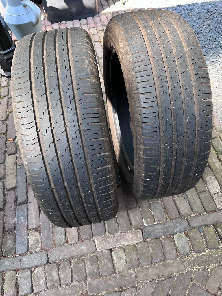 2 x Continental Ecocontact 6 215/55 R17 V 6mm, Ophalen, 17 inch, Band(en), Personenwagen