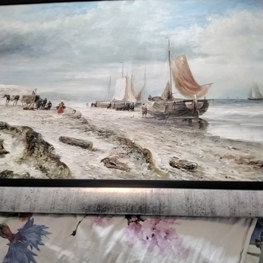 Schlderij, Antiek en Kunst, Kunst | Schilderijen | Klassiek, Ophalen, Maritiem / water, Overige stijlen, Doek