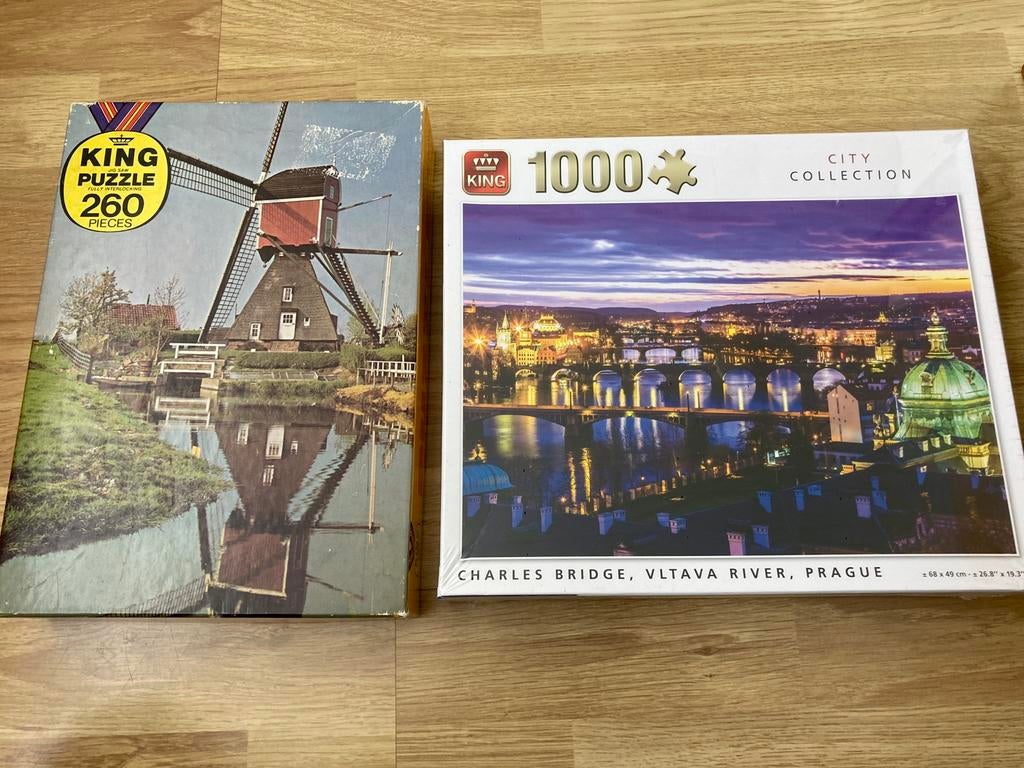 2x puzzel (500 en 1000 stukjes), Ophalen of Verzenden, 500 t/m 1500 stukjes, Zo goed als nieuw, Legpuzzel
