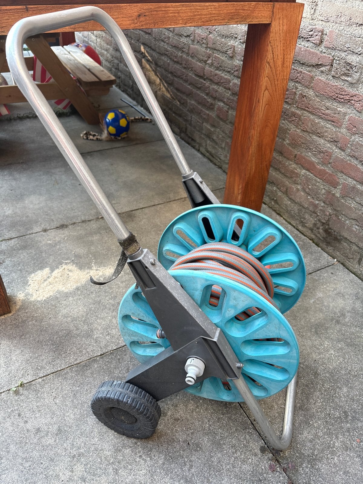 Gardena Tuinslanghaspel met slang - Gebruikt, Ophalen, Gebruikt, Tuinslanghaspel