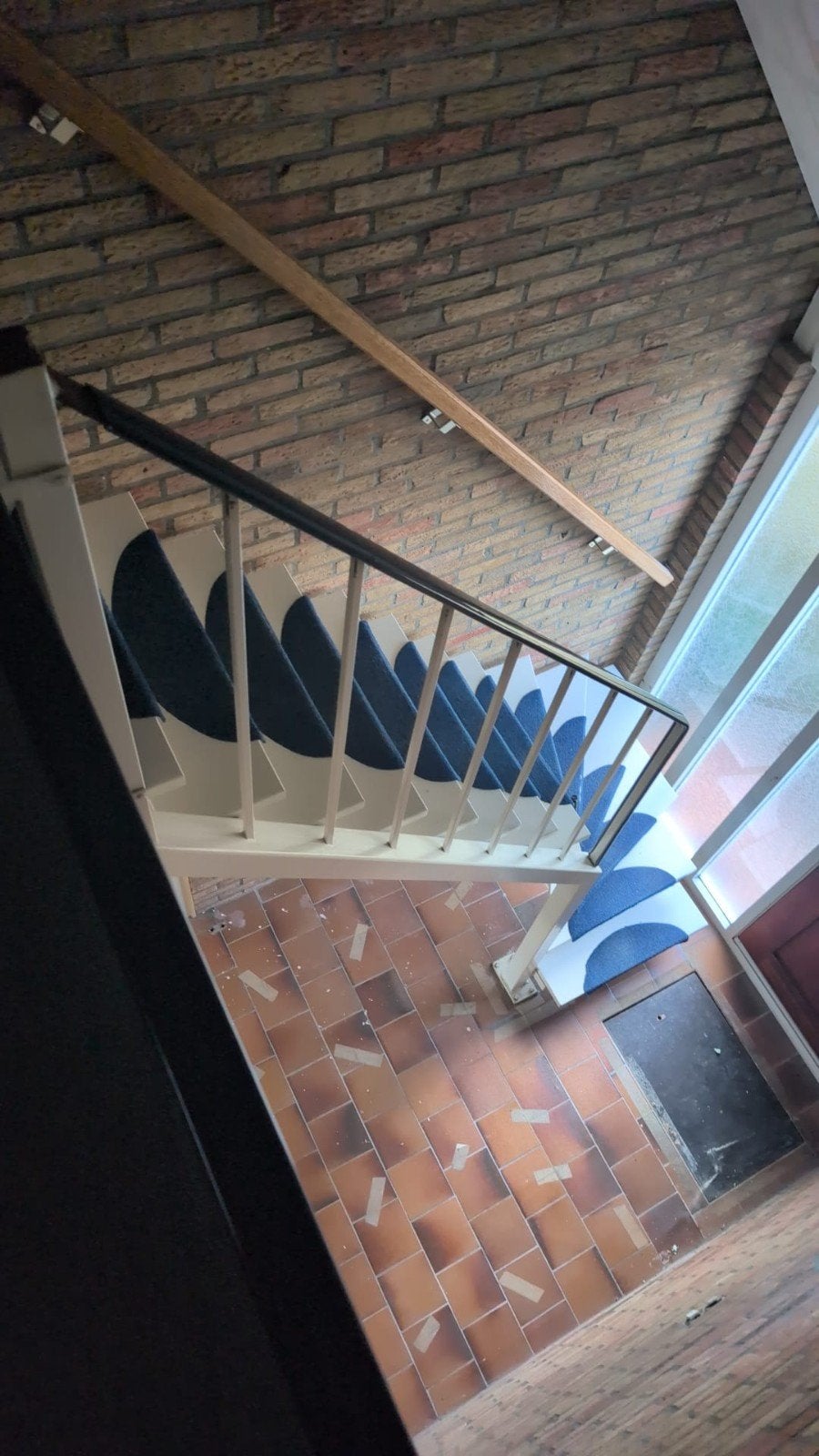 stalen Trap met draai 287cm hoog, Ophalen, Gebruikt
