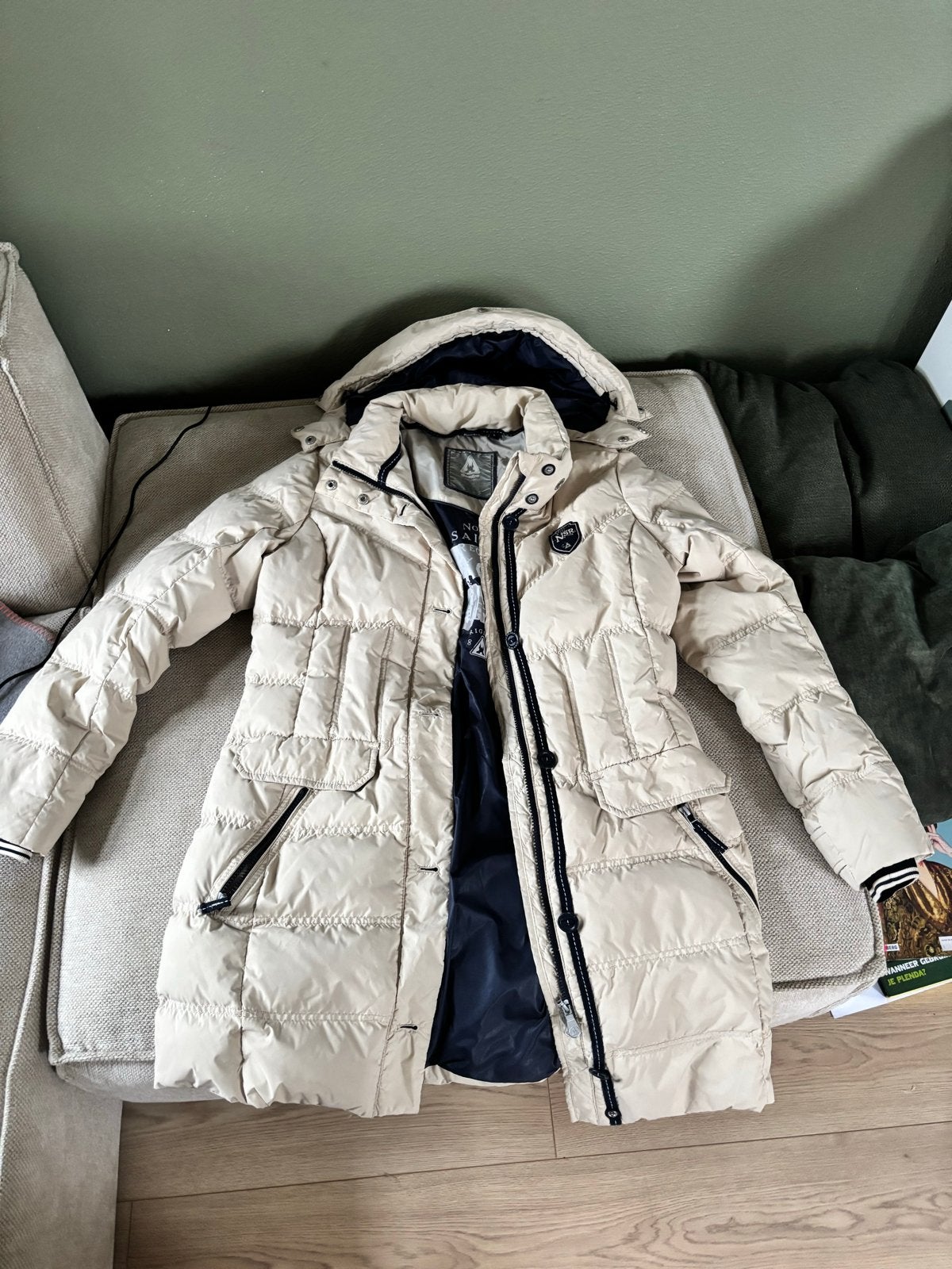 Gaastra winterjas dames maat L, beige, zo goed als nieuw, Ophalen of Verzenden, Zo goed als nieuw, Maat 42/44 (L), Beige