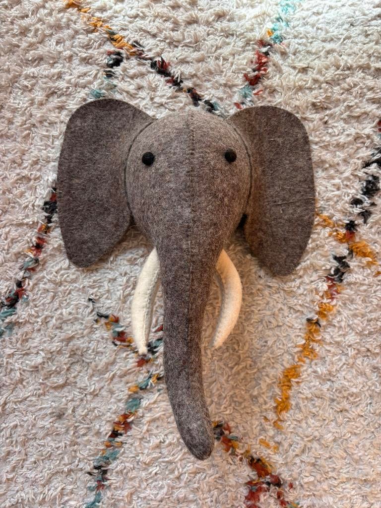 Loods 5 dierenkoppen kinderkamer. Olifant, leeuw en zebra, Kinderen en Baby's, Kinderkamer | Inrichting en Decoratie, Ophalen of Verzenden