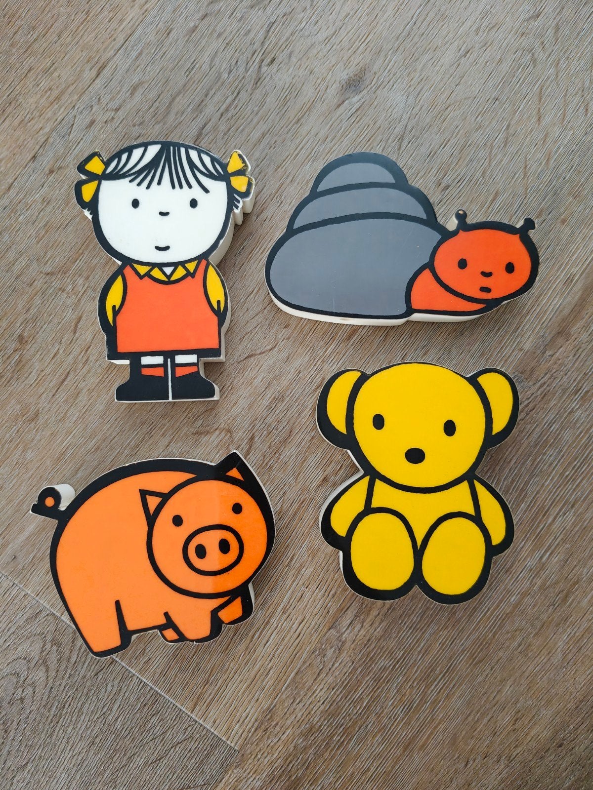 Vintage piep figuurtjes van Dick Bruna, Kinderen en Baby's, Speelgoed | Babyspeelgoed, Ophalen of Verzenden, Gebruikt, Overige typen