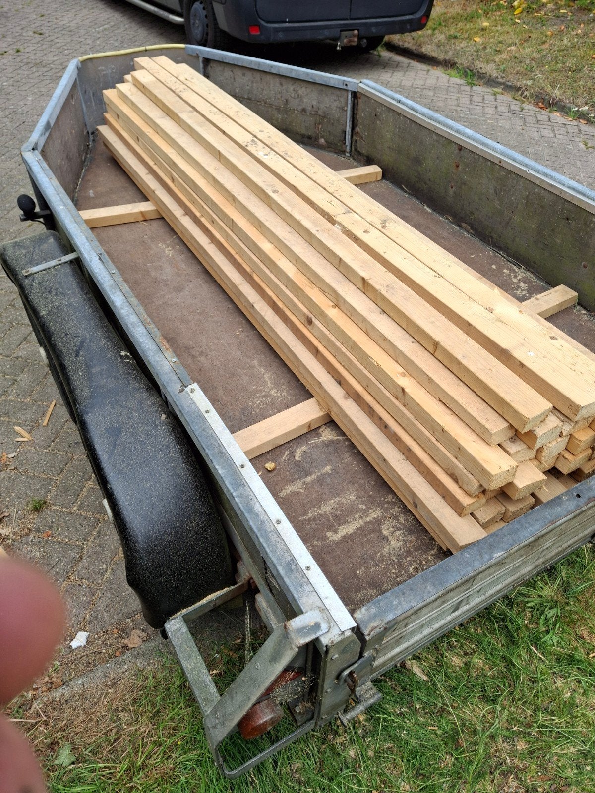 Gebruikt hout 7cm breed en4.5cm dik, Ophalen, Overige typen, Minder dan 2 meter