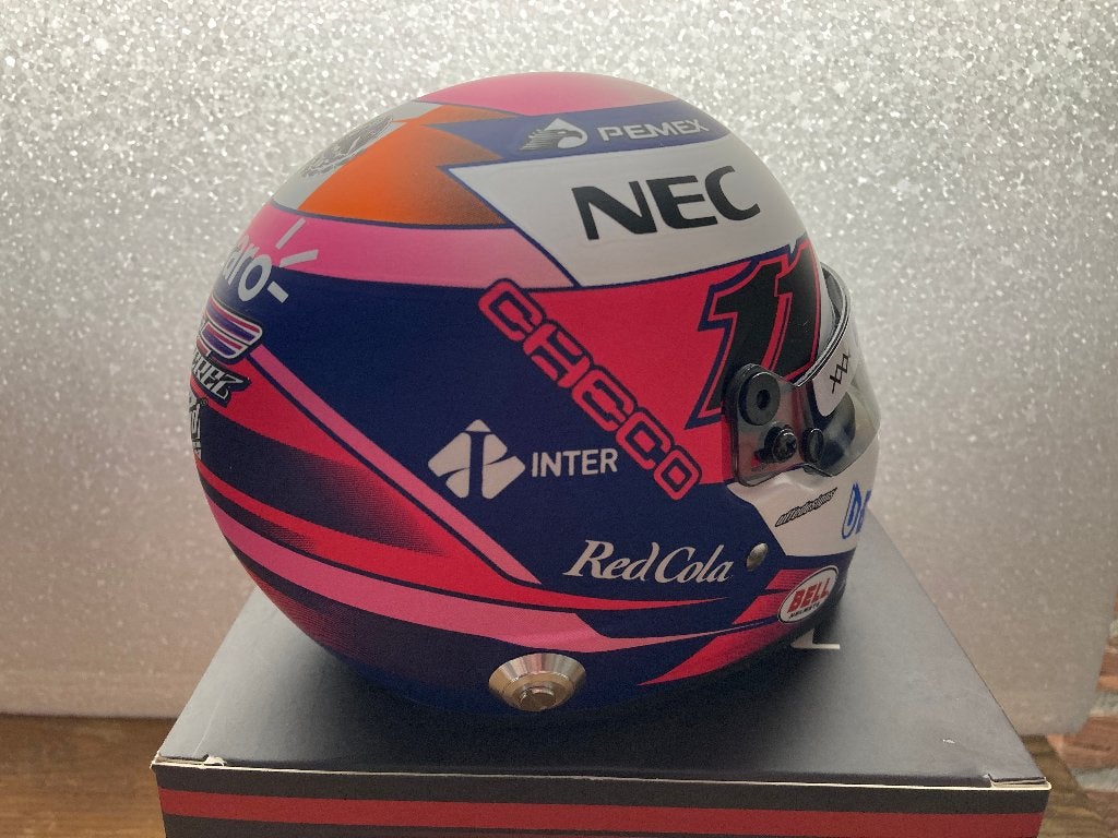 ✅ Sergio Perez 1:2 2019 helm Racing Point F1 Team Bell, Ophalen of Verzenden, Nieuw, Formule 1
