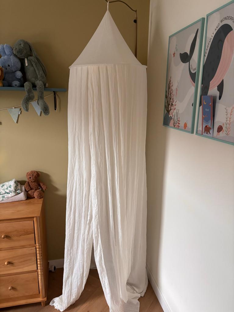 Hemelbedje/klamboe met standaard voor babykamer, Ophalen, Zo goed als nieuw, Overige typen