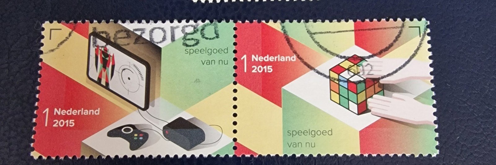 kv727 Nederland 2015 - Speelgoed van nu - Postzegelpaar, Ophalen of Verzenden, Na 1940, Gestempeld