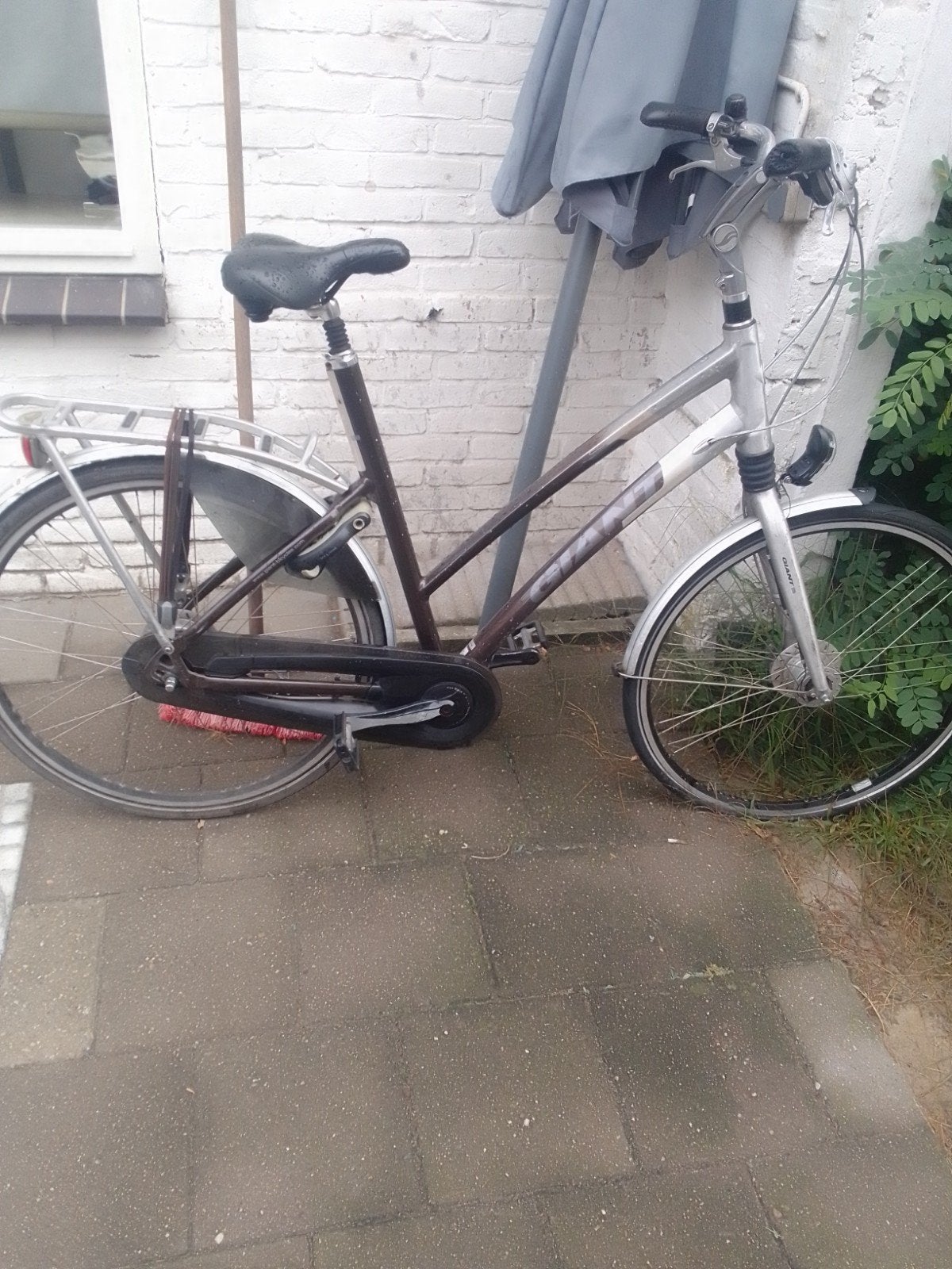 Giant damesfiets met 8 versnellingen en bagagedrager, Fietsen en Brommers, Fietsen | Dames | Damesfietsen, Ophalen, Velgrem, Versnellingen